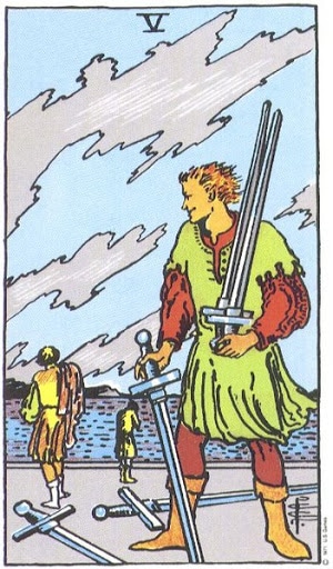 Ý Nghĩa Biểu Tượng 78 Lá Bài Tarot – Five of Swords