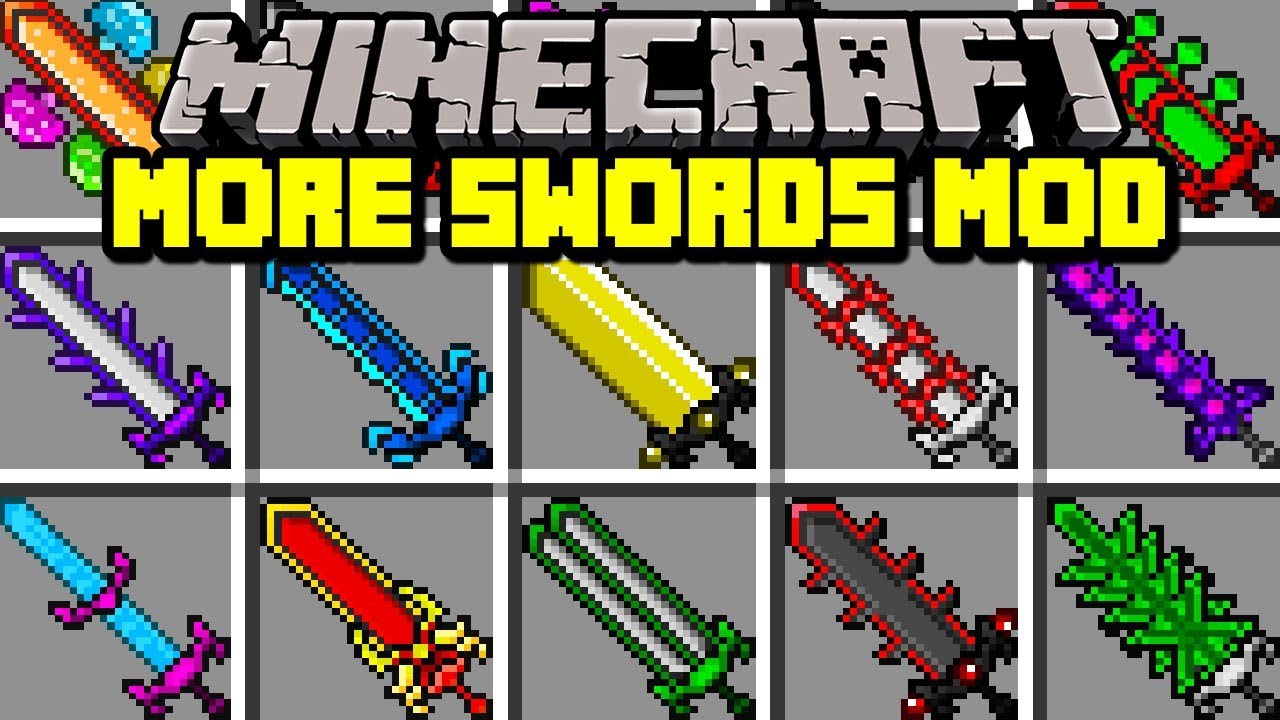 Minecraft MORE SWORDS MOD! CRAFT SWORDS WITH UNLIMITED ABILITIES