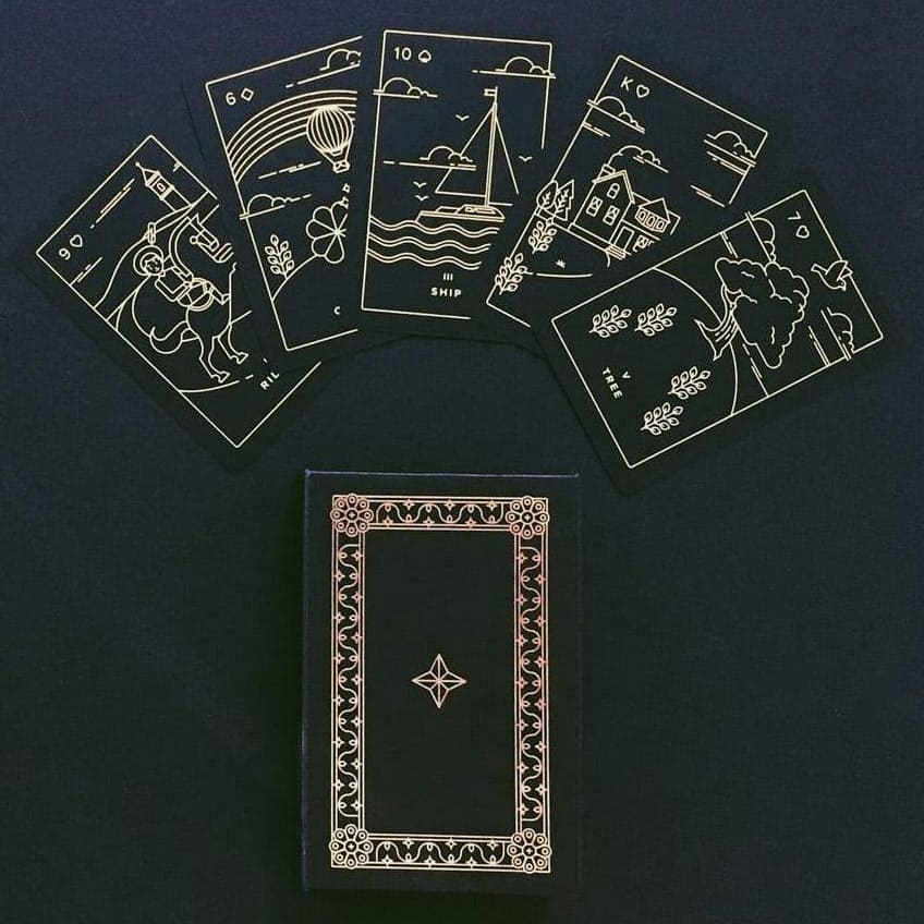 Bộ bài Golden Thread Lenormand chính hãng 3