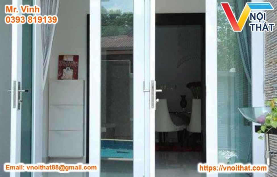 Giá làm cửa nhôm kính sơn tĩnh điện trọn gói Hà Nội 13